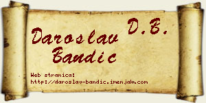 Daroslav Bandić vizit kartica